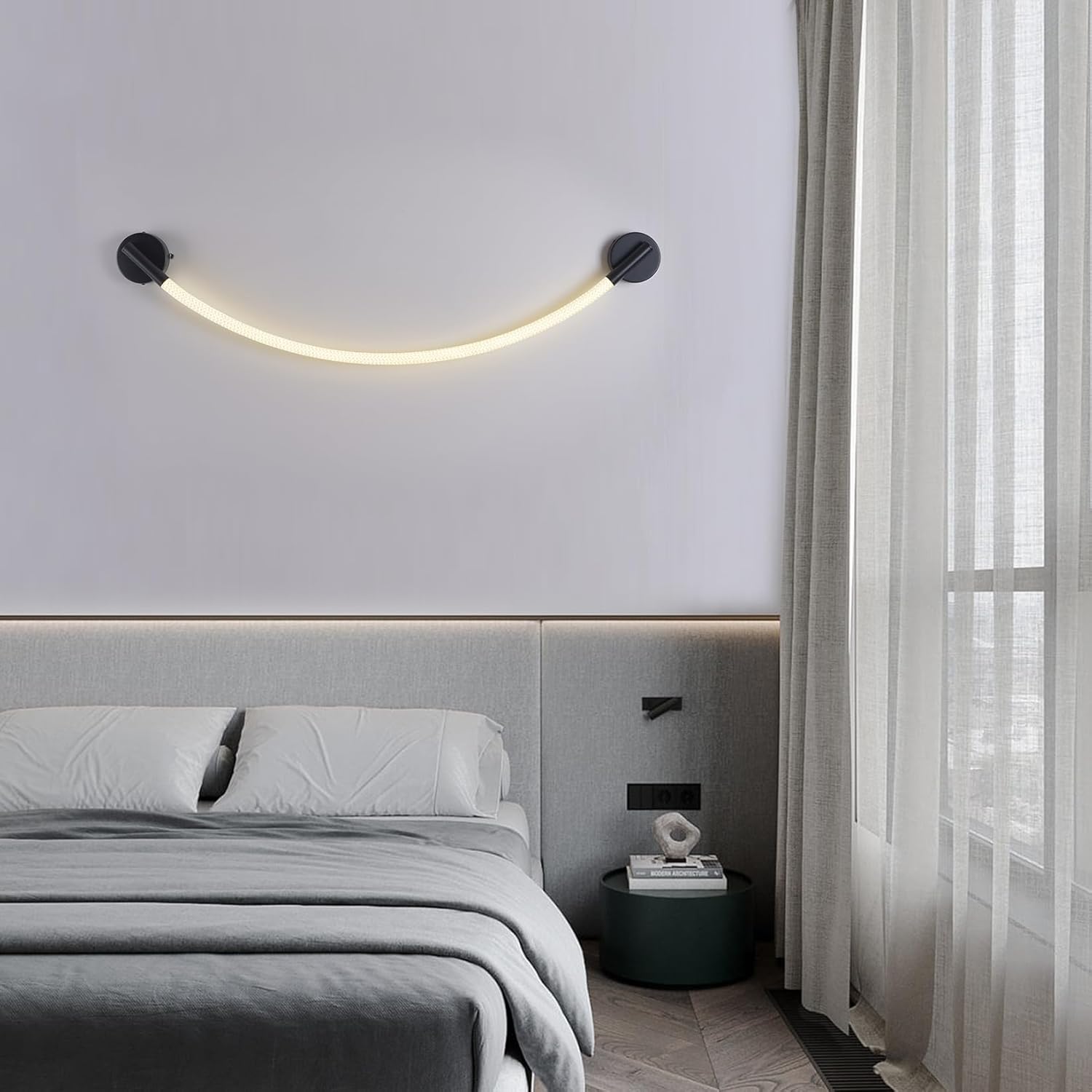 LED аплик Nordic Style Light Rope Tube G4011 Black