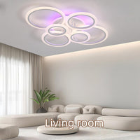 LED осветително тяло 4+2 CIRCLE RGB Бяло Еквивалент 600W Дистанционно
