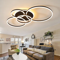 LED осветително тяло 264W CIRCLE BROWN Luxury Еквивалент 1200W Дистанционно