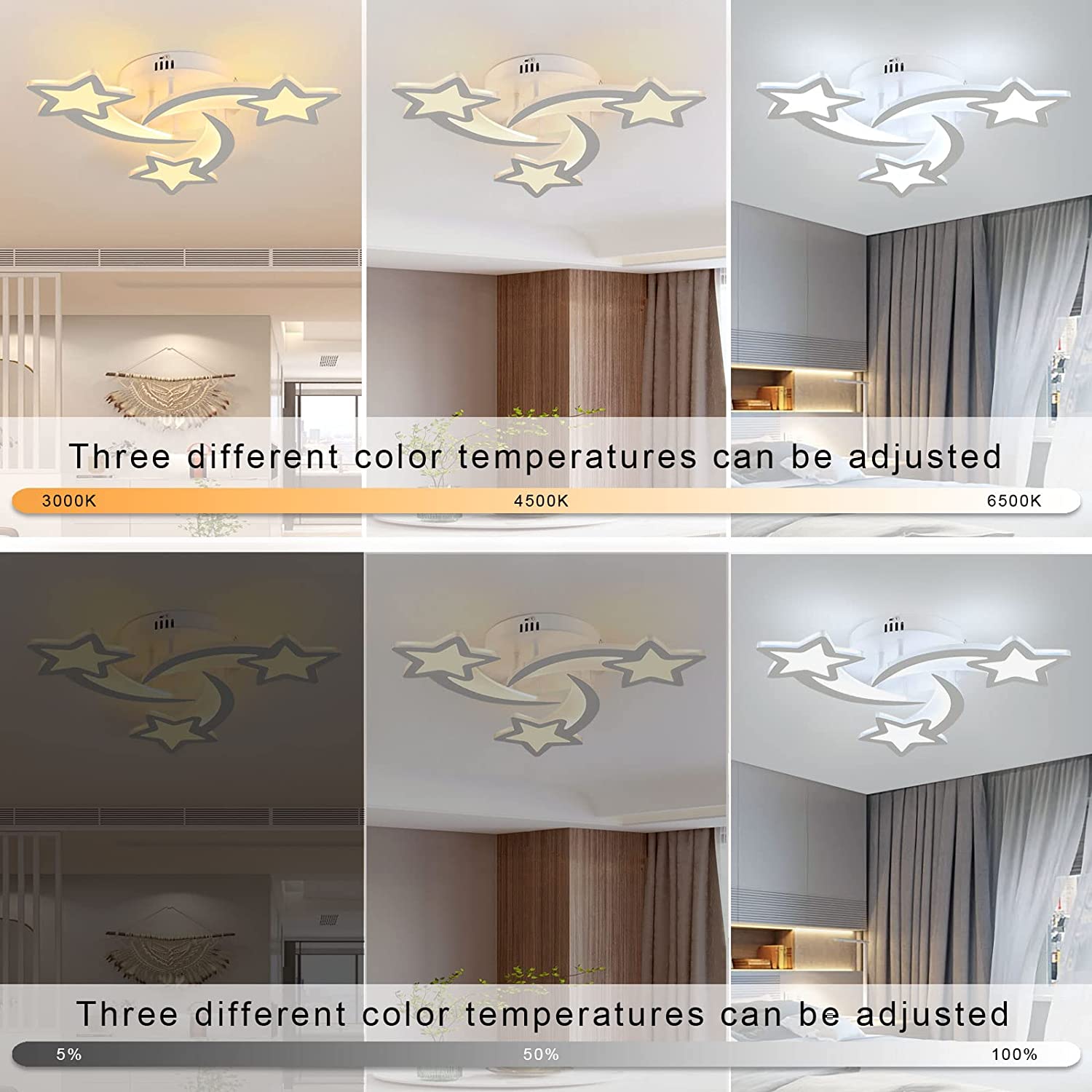 LED осветително тяло Mini STAR Design Еквивалент 300W с дистанционно управление