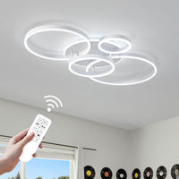 LED осветително тяло 234W CIRCLE White Luxury Еквивалент 1200W Дистанционно