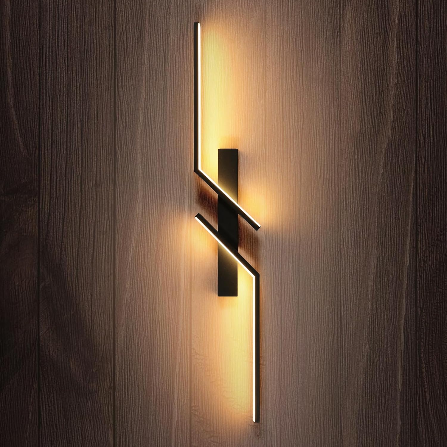 LED аплик Modern Lines Black 60cm еквивалент 100W