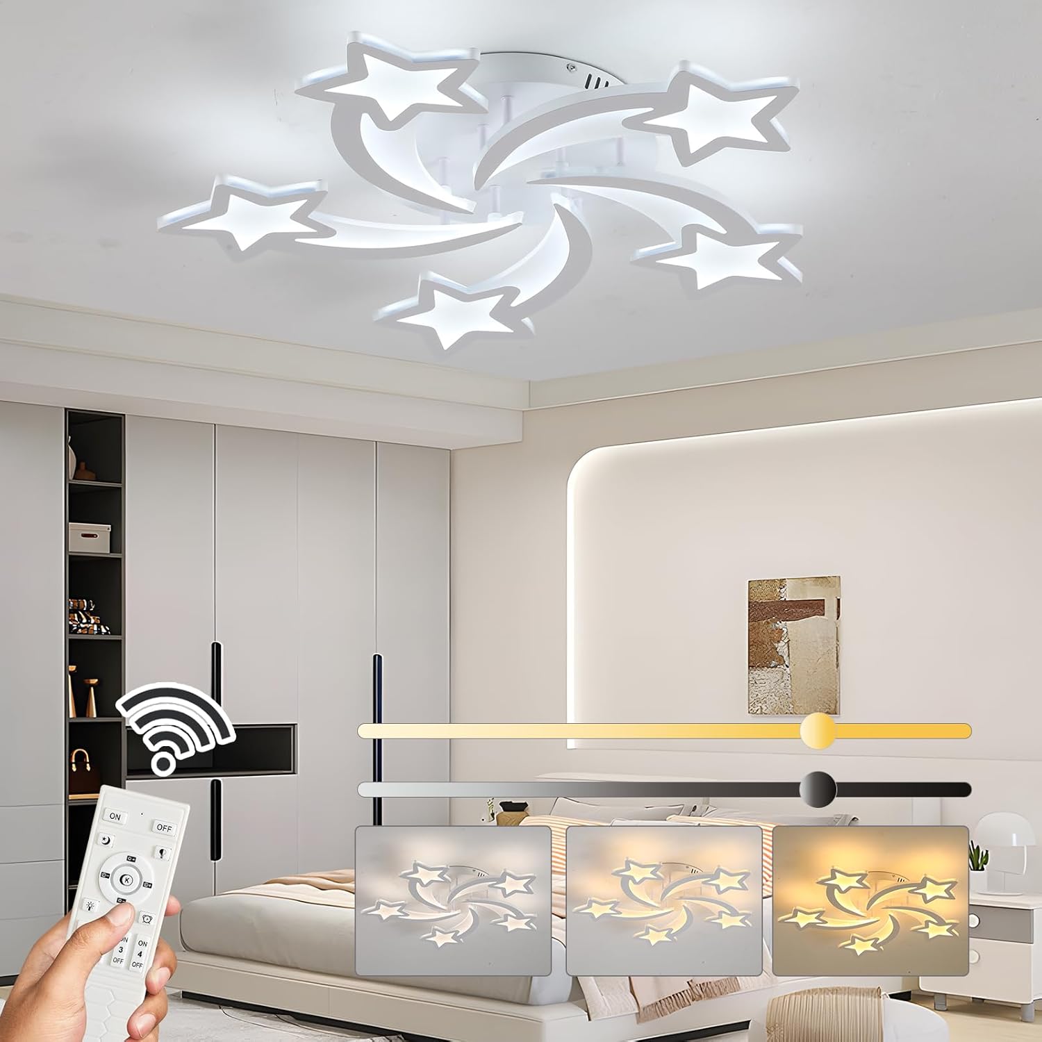 LED осветително тяло STAR DESIGN Еквивалент 500W Дистанционно управление