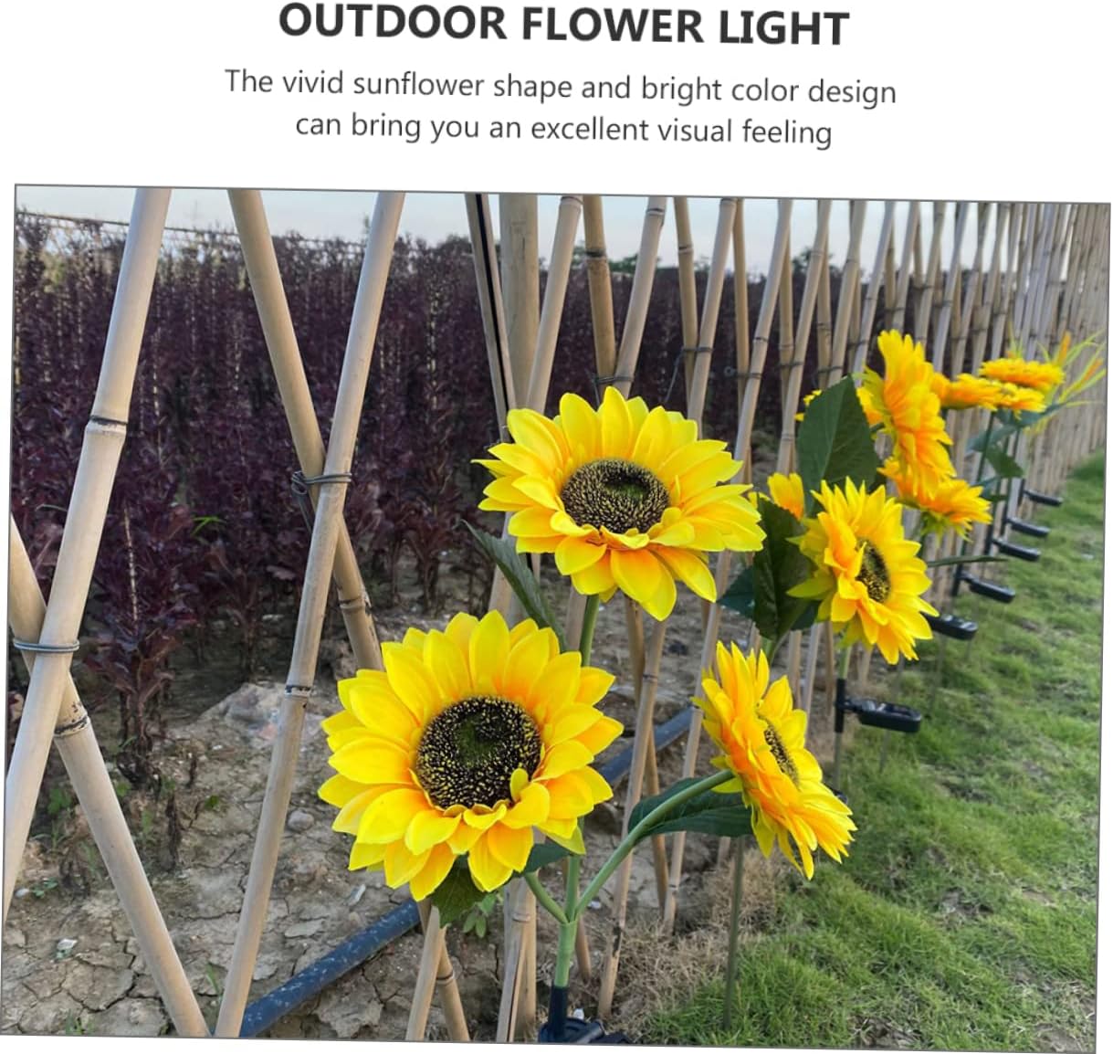 Соларна LED градинска лампа SUNFLOWER