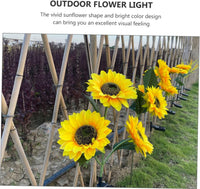 Соларна LED градинска лампа SUNFLOWER