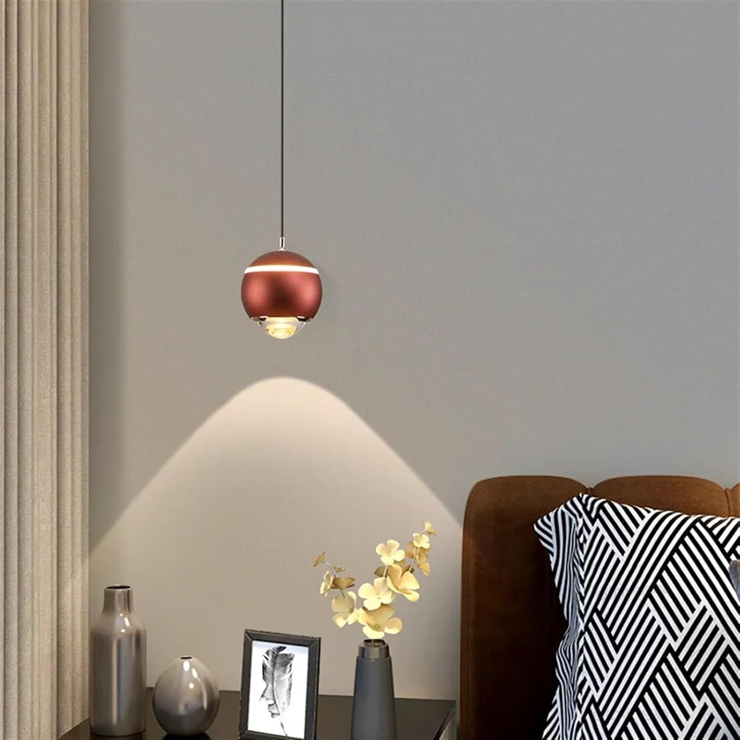 Пендел LED 12W R6 Copper Регулируем Pull UP/DOWN