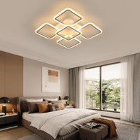 LED Осветително тяло 4+1 Big SQUARE White 60CM Еквивалент 850W с дистанционно