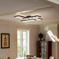 LED осветително тяло ZULE Black – еквивалент 750W с дистанционно