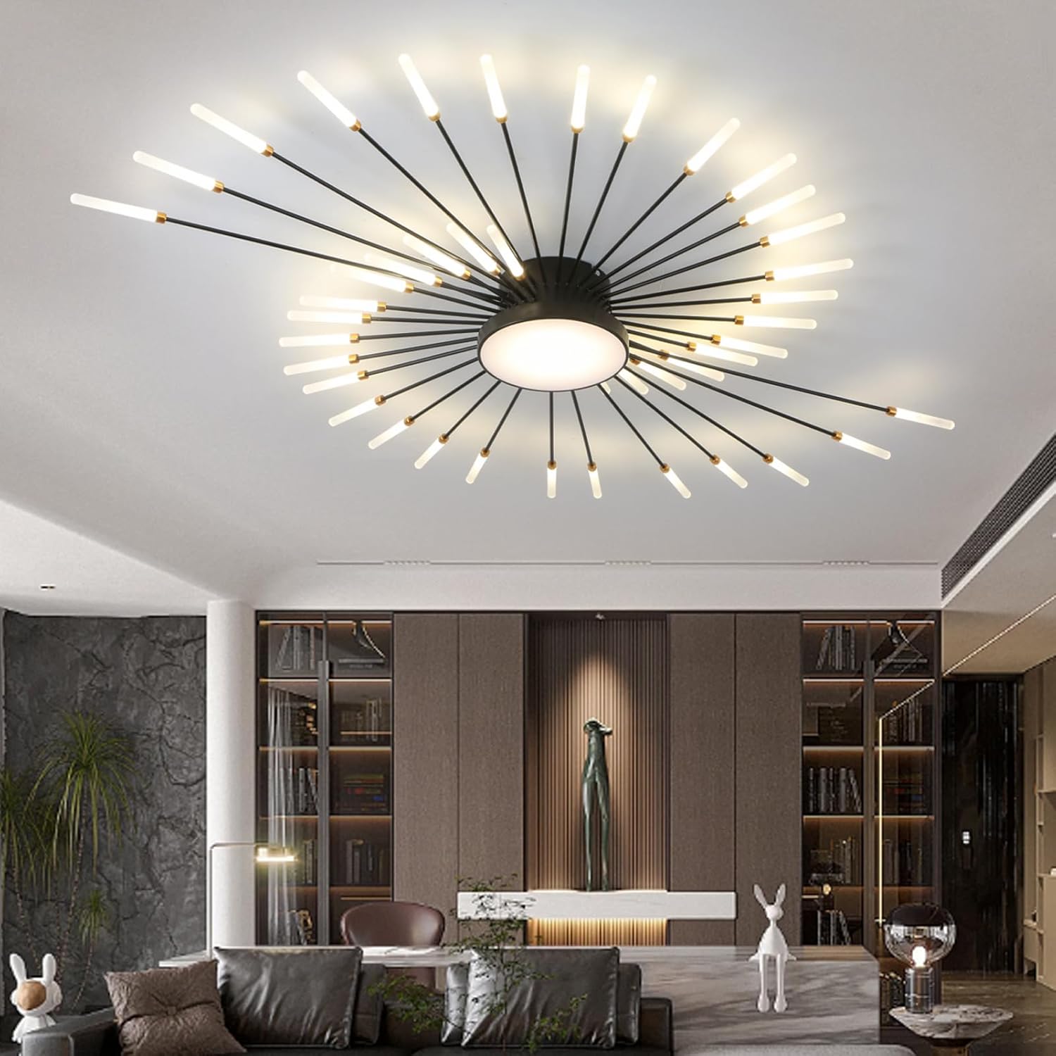 LED осветително тяло American Splendor Black Еквивалент 800W с дистанционно