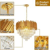 Candelabru Cristal Golden Maxi 500Mm Chandeliers Crystal