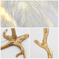 Лампион Baroque Luxury Feathers Бял