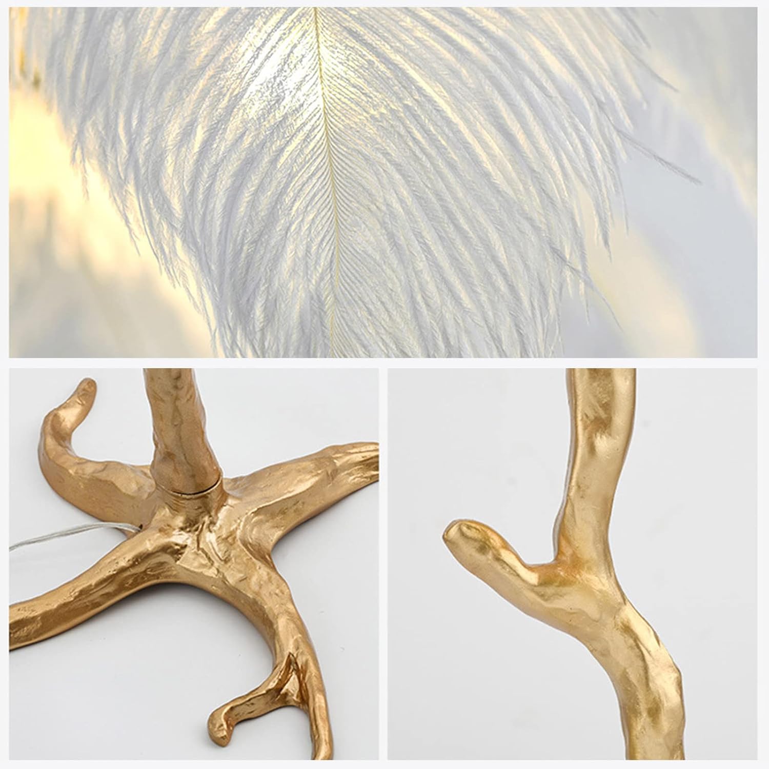 Лампион Luxury Peacock Gold 165CM