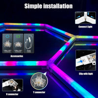 HoneyComb LED шестоъгълно осветление RGB SMART 250cm X 100cm