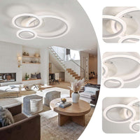 LED осветително тяло 3 WHITE CIRCLE Еквивалент 300W Дистанционно управление