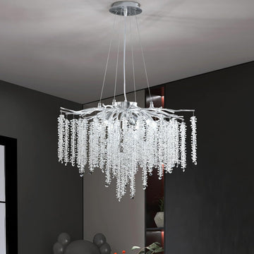 Полилей кристал LUXURY Silver Willow 80CM