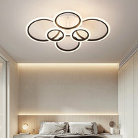 LED осветително тяло 4+2 CIRCLE MAXI Бяло+черен SMART Еквивалент 600W