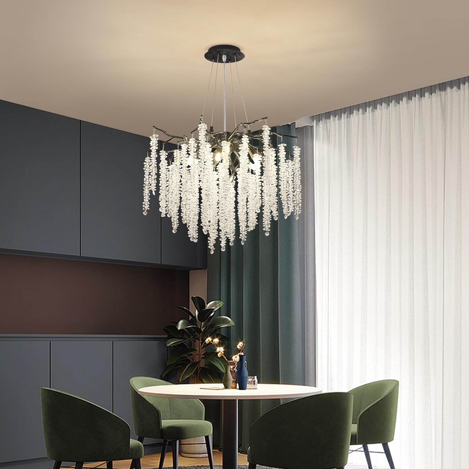 Полилей кристал LUXURY Black Willow 60CM