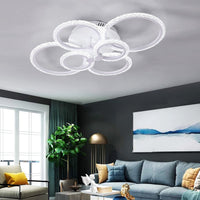 LED осветително тяло 4+2 CIRCLE BUBBLES Еквивалент 800W Дистанционно управление