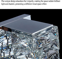 LED аплик кристал WAVE Chrome 48cm