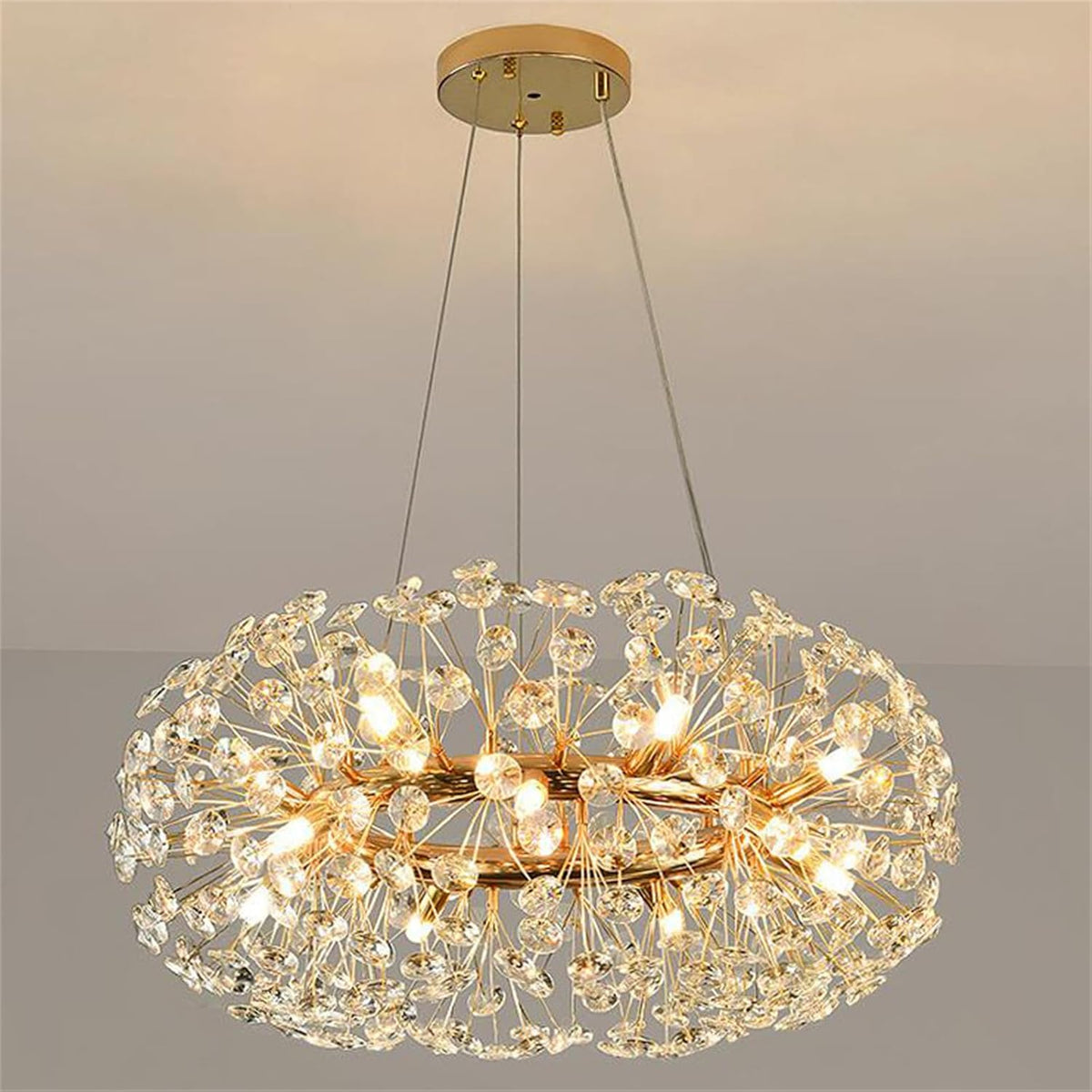 Осветително тяло висящо Crystal Dandelion Gold XXL