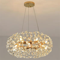 Осветително тяло висящо Crystal Dandelion Gold XXL