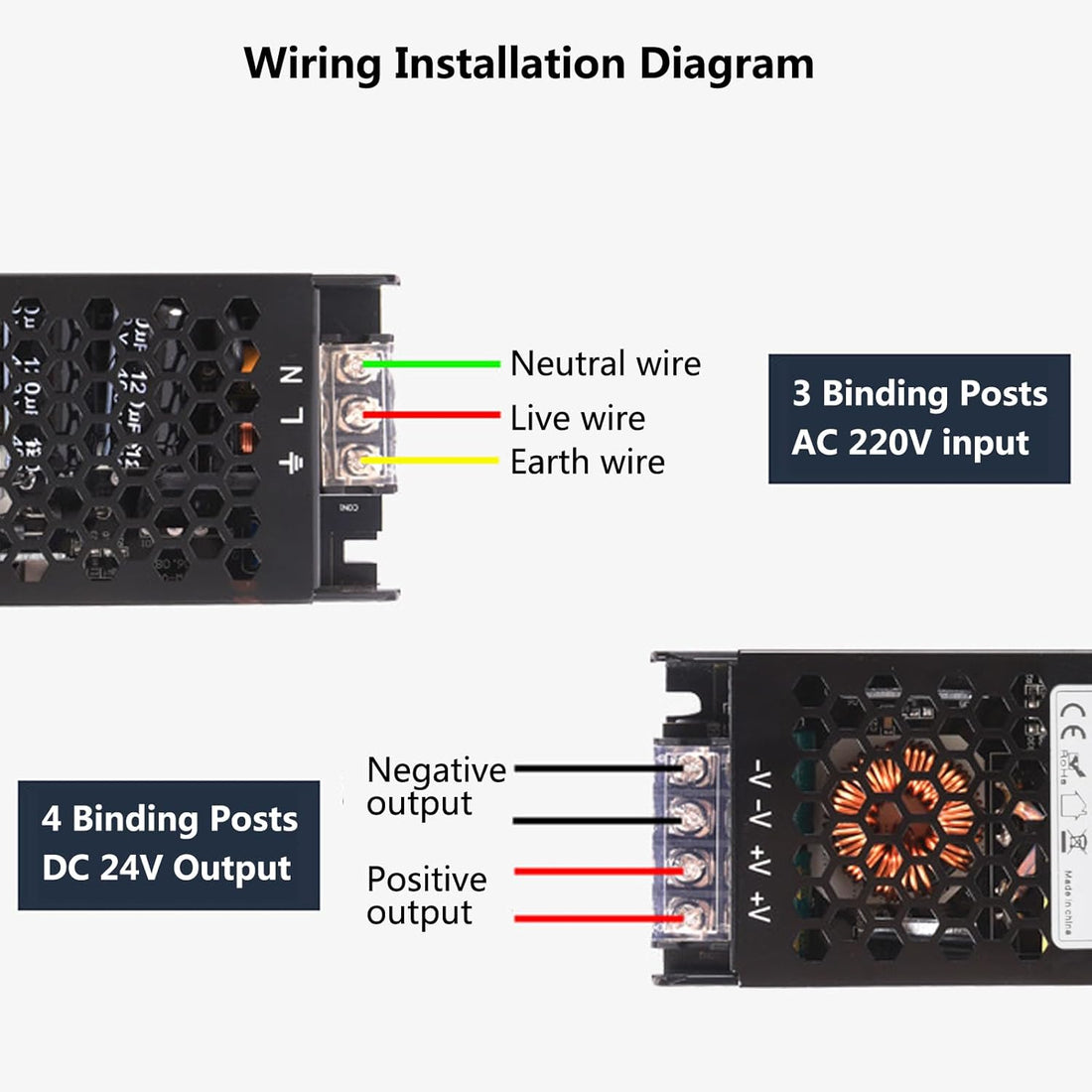 Захранващ блок 24V Slim метален