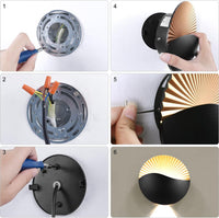 LED аплик 12W CORAL BLACK за външен монтаж