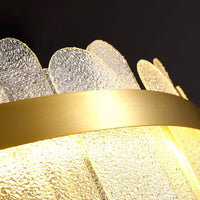 LED осветително тяло тип пендел QUEEN Gold кристал