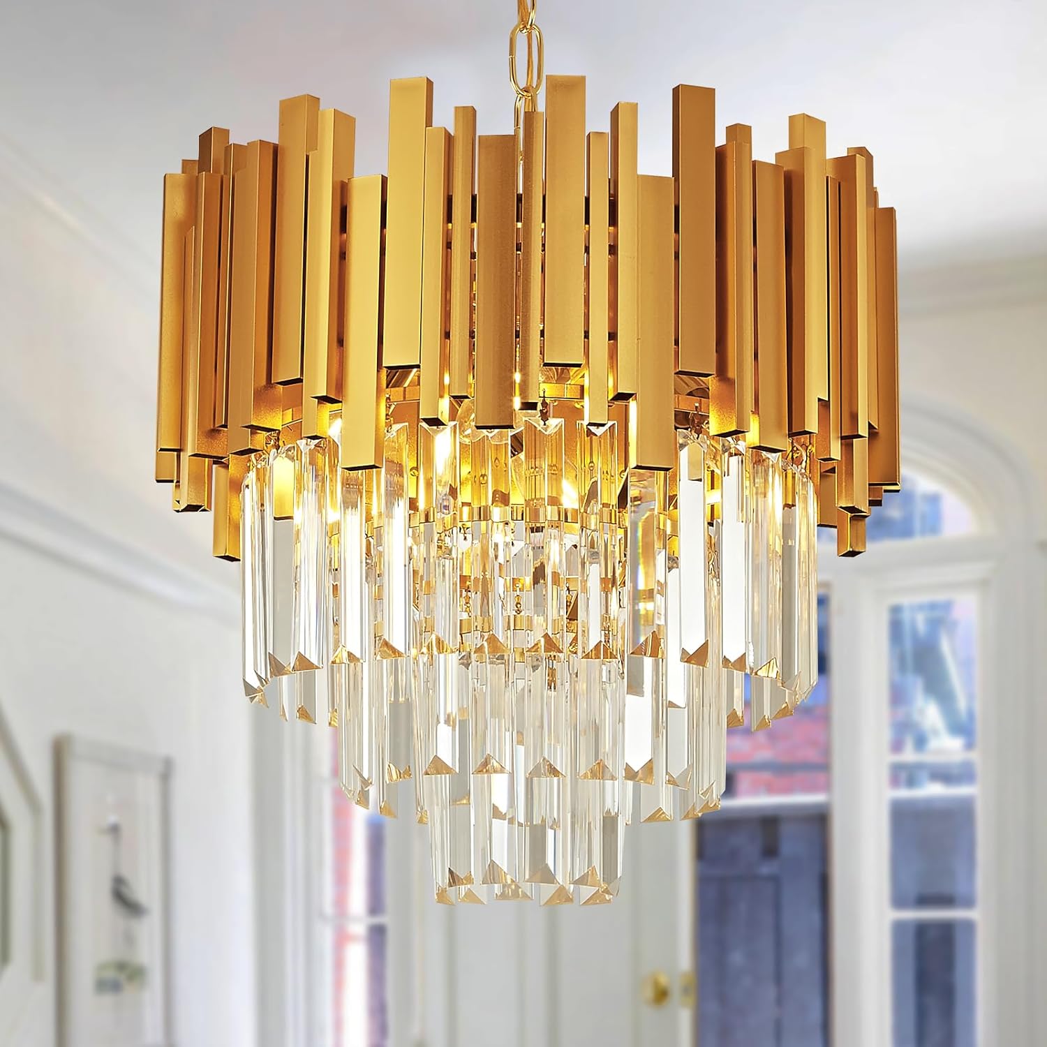 Candelabru Cristal Golden Maxi 400Mm Chandeliers Crystal