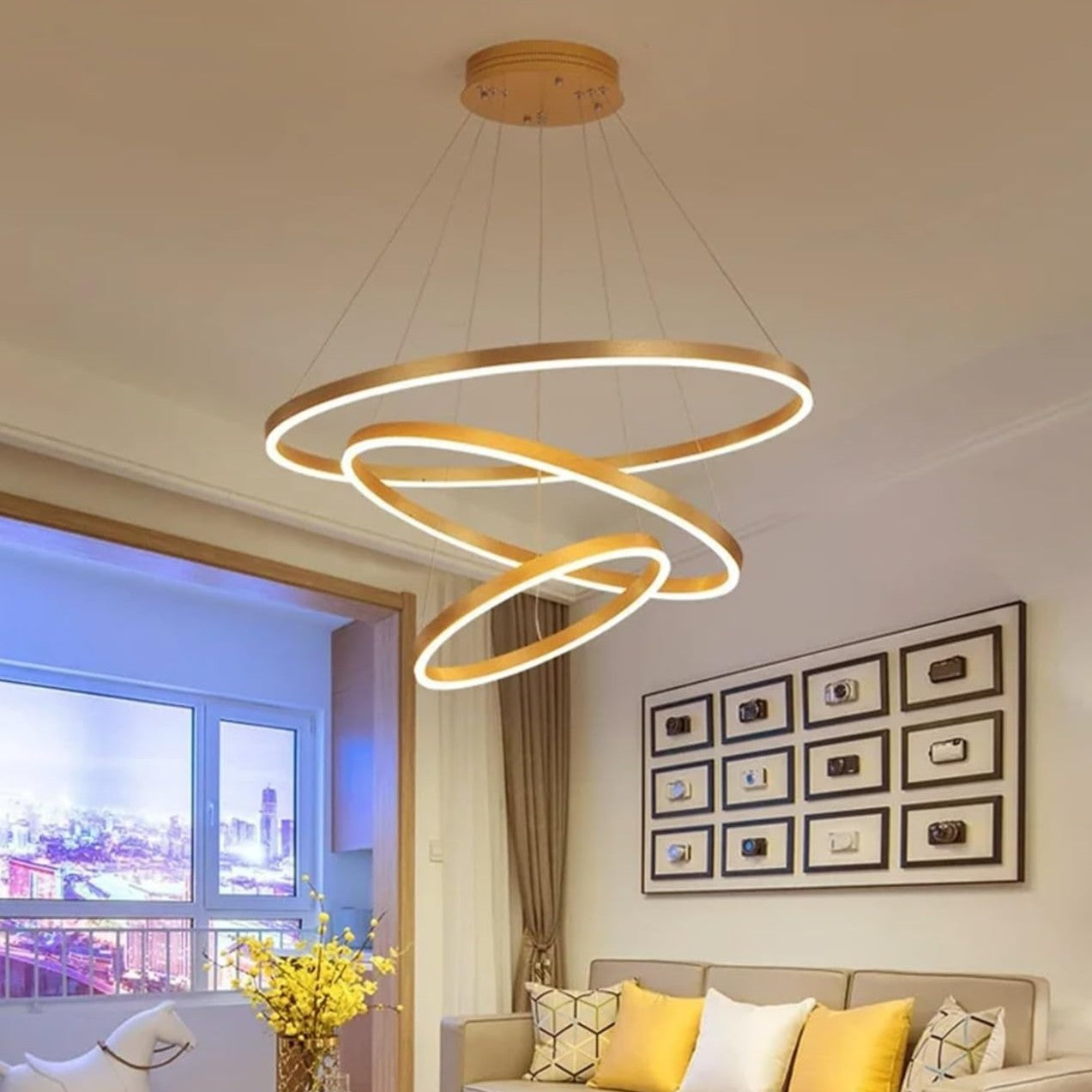 LED осветително тяло WONDERLAND Gold XXL с 3 сегмента – еквивалент 1000W