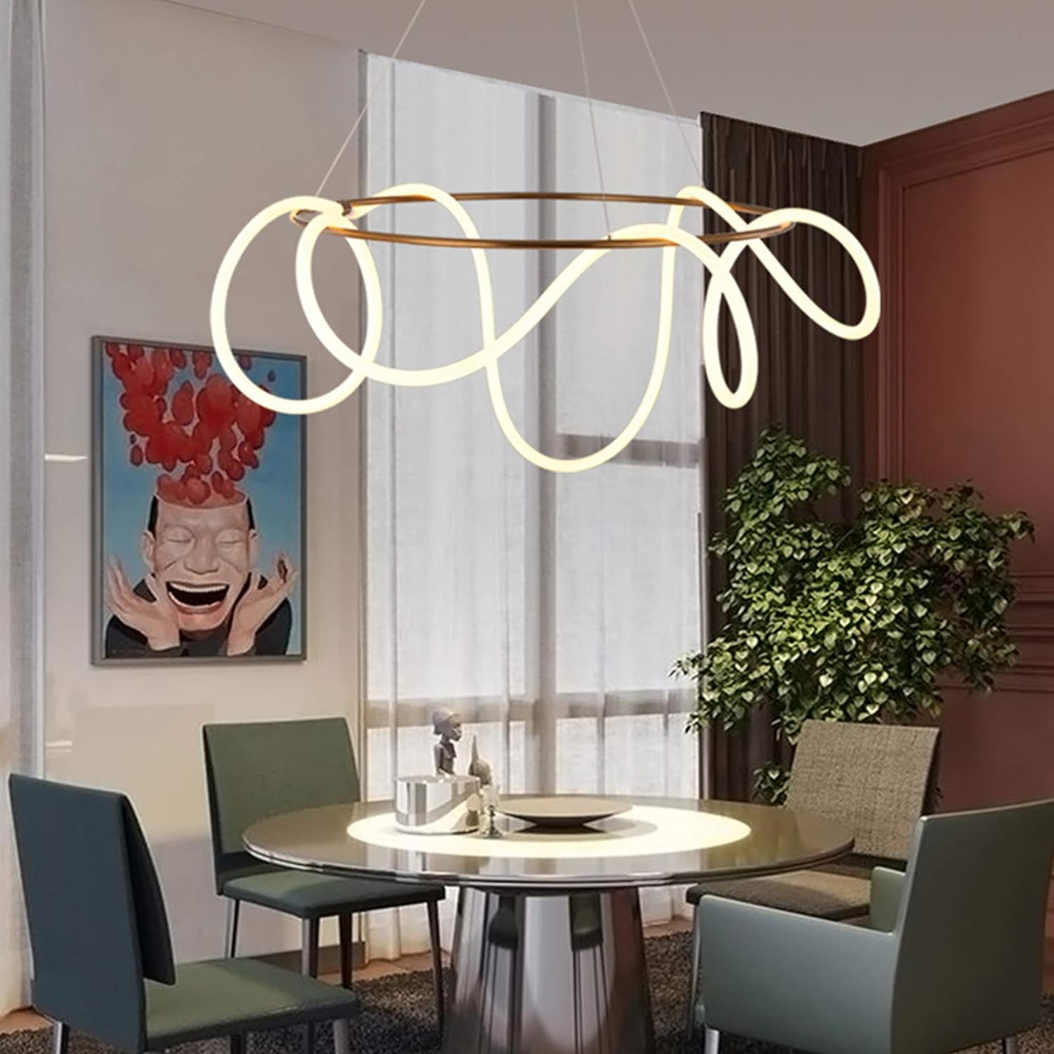 LED осветително тяло Nordic Golden Tube еквивалент 400W с дистанционно