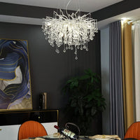 Полилей кристал LUXURY Silver Tears 45CM