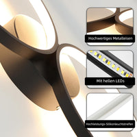 LED осветително тяло PREMIUM RONDO Black Еквивалент 500W Димиращо