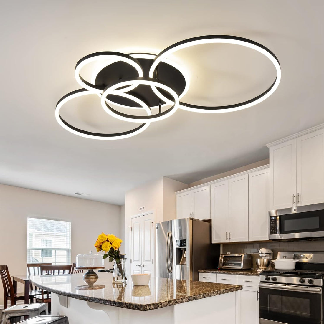 LED осветително тяло 264W CIRCLE BROWN Luxury Еквивалент 1200W Дистанционно
