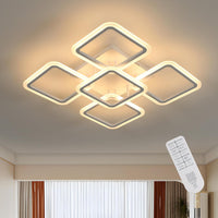 LED Осветително тяло 4+1 Big SQUARE White 60CM Еквивалент 850W с дистанционно