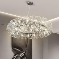 Окачено осветително тяло Crystal Dandelion Silver XXL