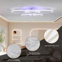 LED осветително тяло 4+2 CIRCLE RGB Бяло Еквивалент 600W Дистанционно