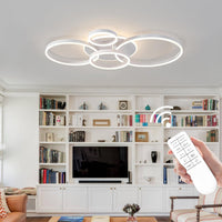 LED осветително тяло 234W CIRCLE White Luxury Еквивалент 1200W Дистанционно