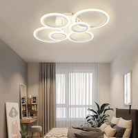 LED осветително тяло 4+2 CIRCLE MAXI Бяло Еквивалент 600W Дистанционно
