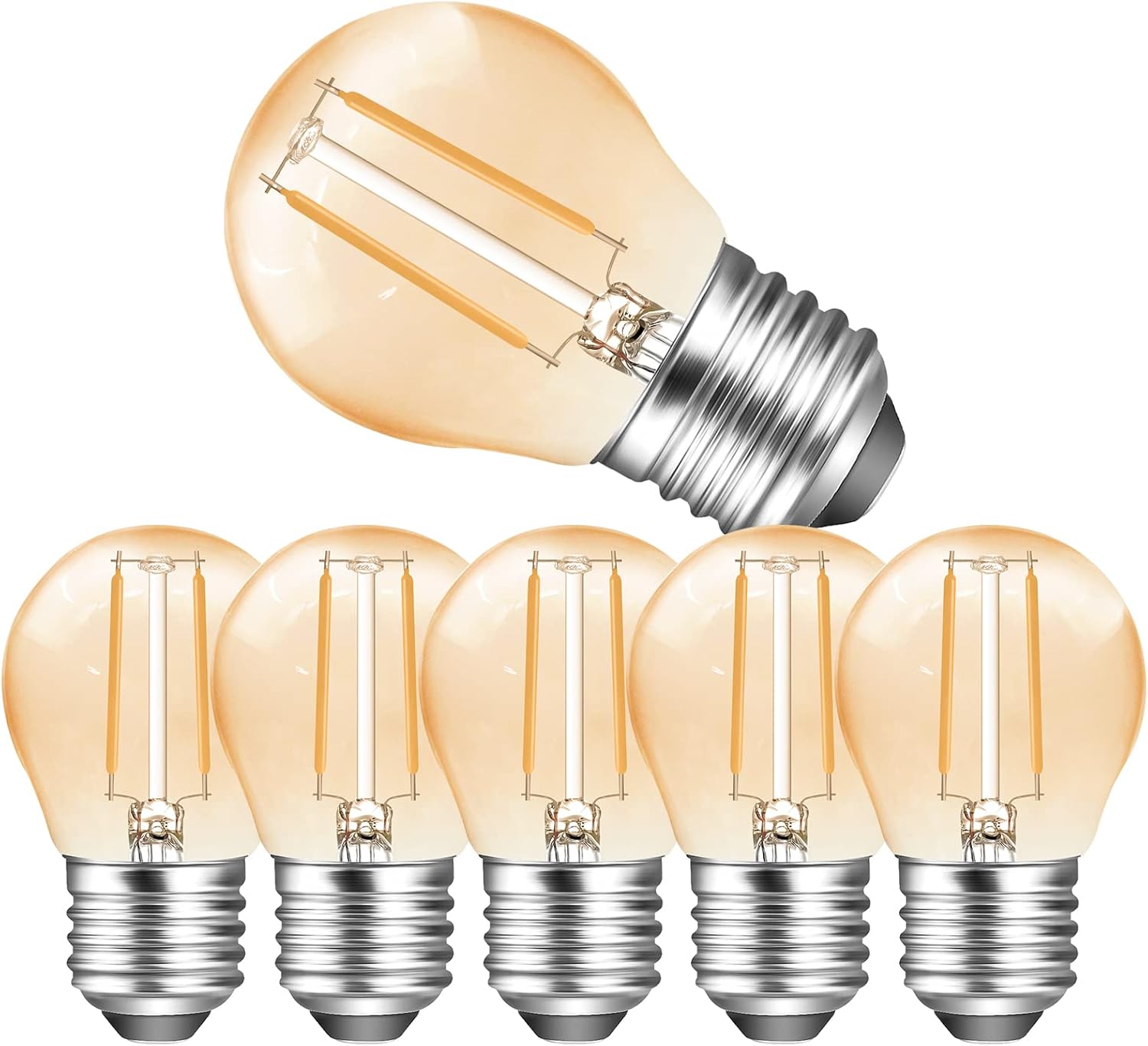 LED крушка E27 2W Филамент G45 за гирлянд