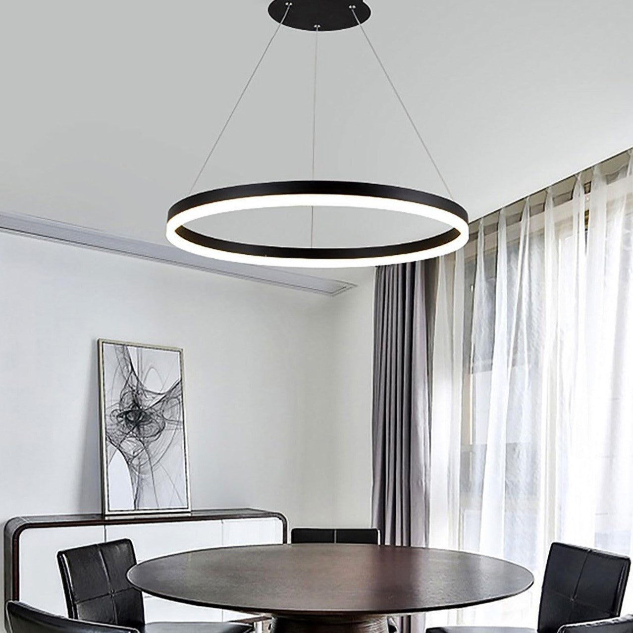 LED осветително тяло WONDERLAND Black 1 сегмент еквивалент 300W