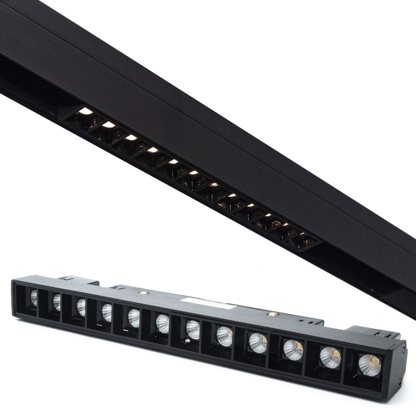 LED спот 12W магнитен линеен черен