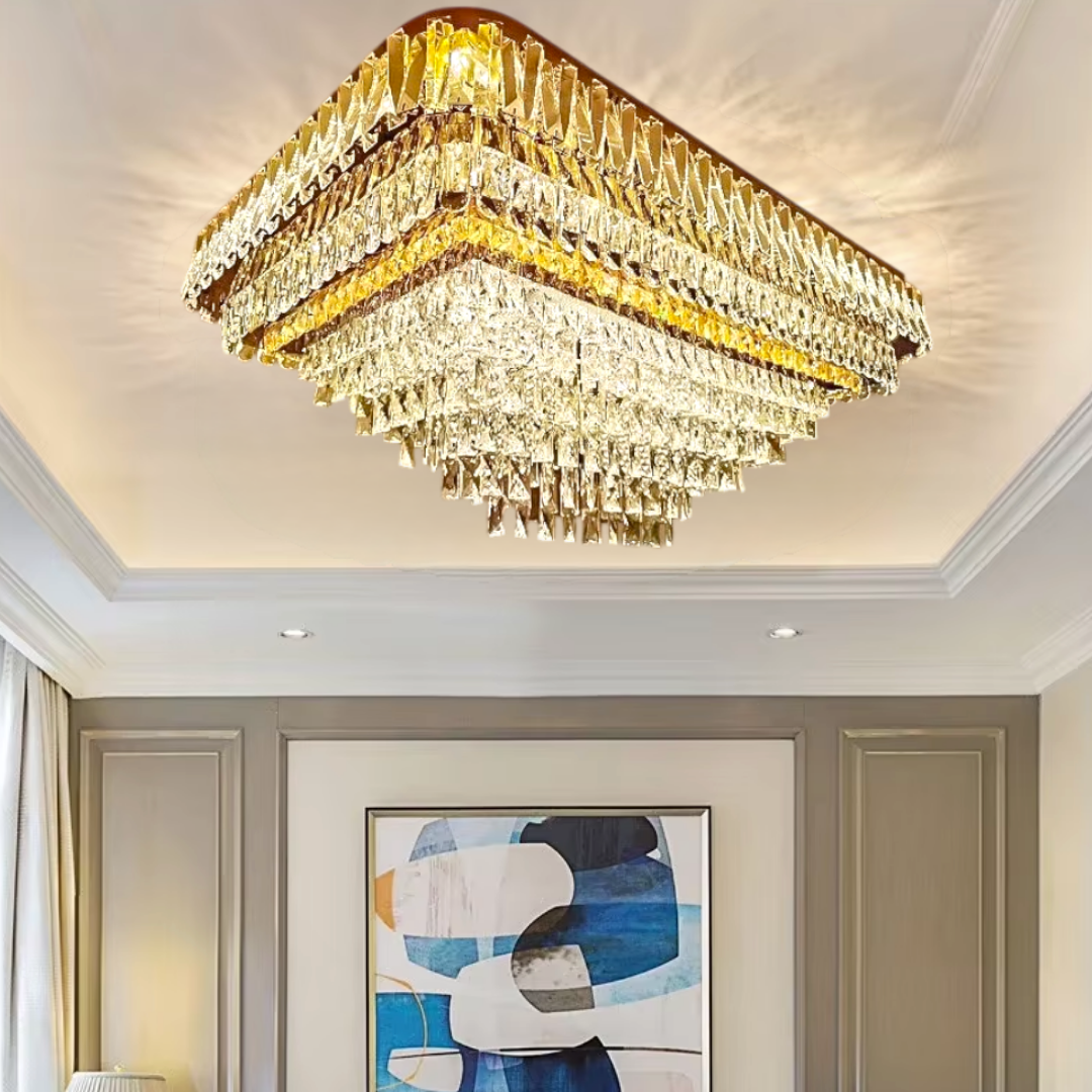LED осветително тяло от кристал за таван 115x75CM Grand Glamour, еквивалент 2000W