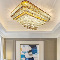 LED осветително тяло от кристал за таван 115x75CM Grand Glamour, еквивалент 2000W