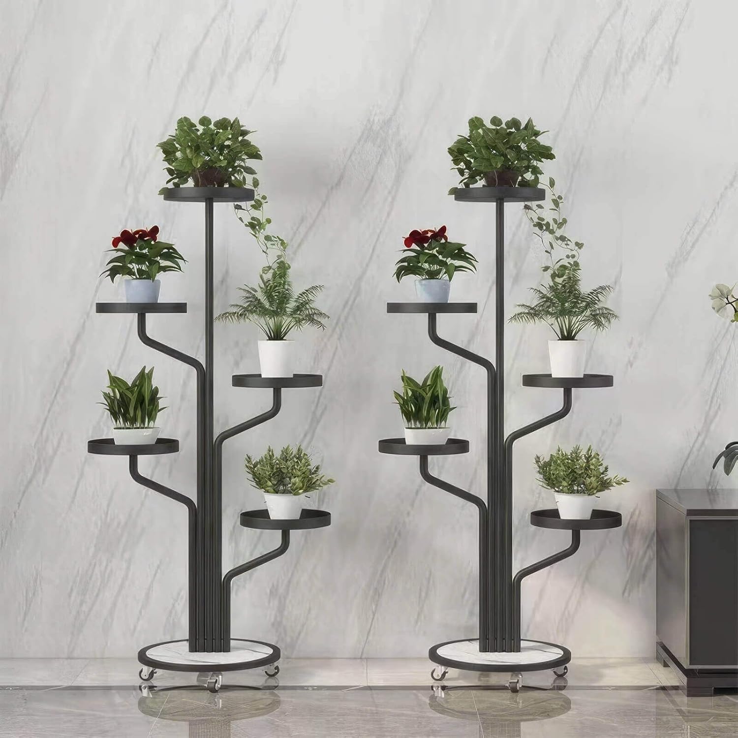 Декоративна стойка за растения с 6 нива Botanical Spire 130CM