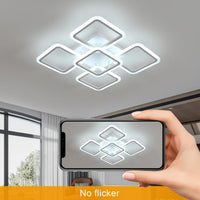 LED Осветително тяло 4+1 Big SQUARE White 60CM Еквивалент 850W с дистанционно