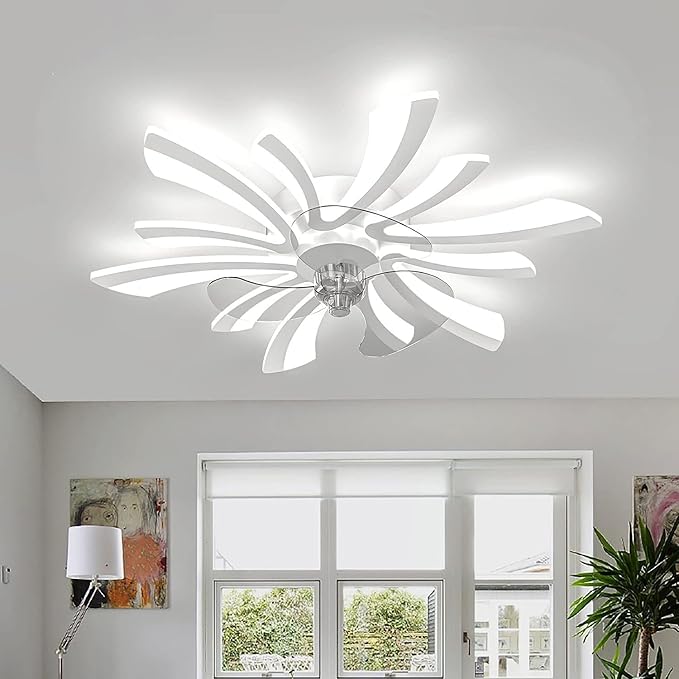 LED осветително тяло Clio с вентилатор, еквивалент 300W, с дистанционно управление