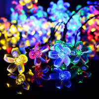 Соларен LED гирлянд Flowers линеен 50 LED 6.5m