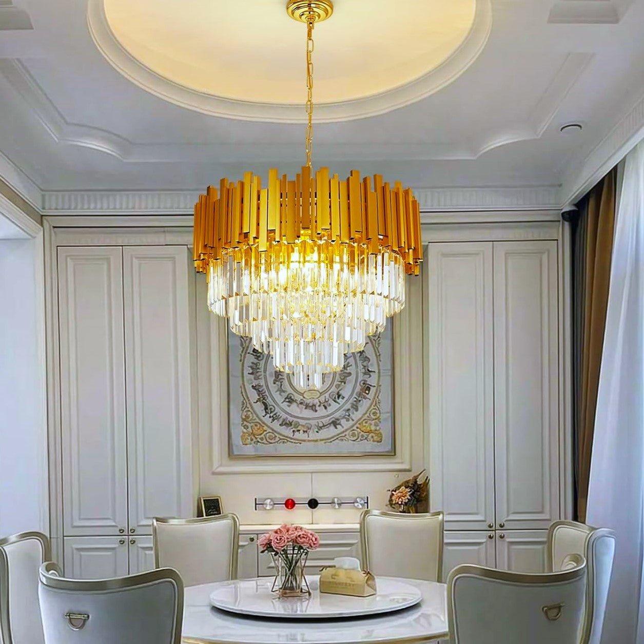 Candelabru Cristal Golden Maxi 500Mm Chandeliers Crystal