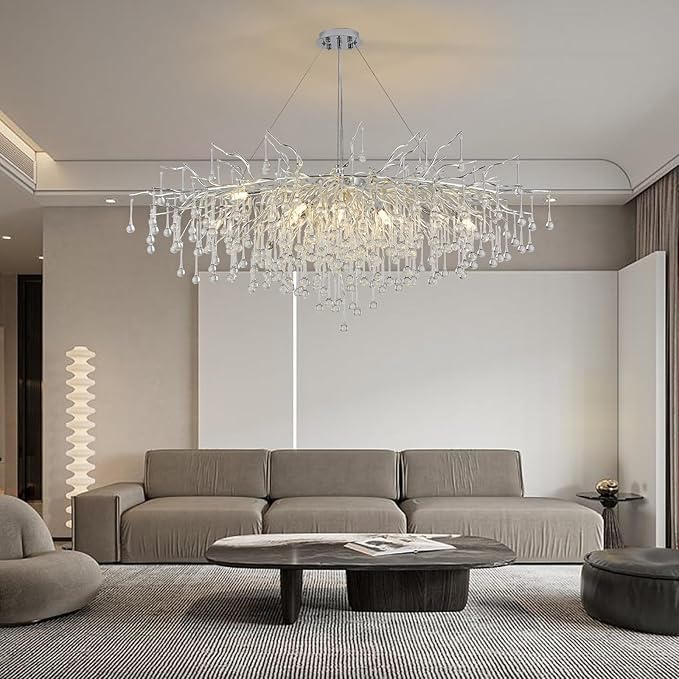 Полилей кристал LUXURY SILVER Tears 160x50cm